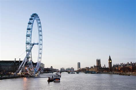 London Eye And Houses Of Parliament by Walter Bibikow