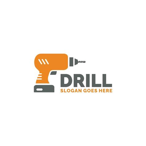 Drill logo design vector illustration 28111484 Vector Art at Vecteezy