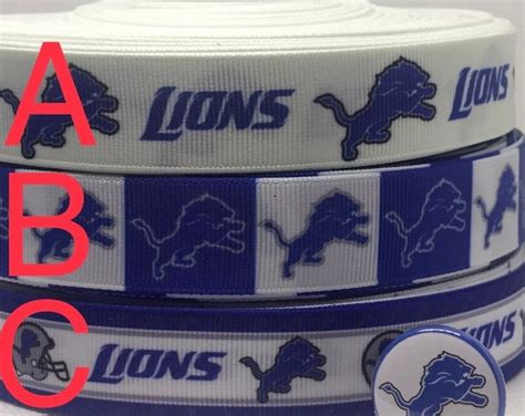 Detroit Lions Cotton Fabric 100% Cotton Ships in 1 Business Day Smaller ...