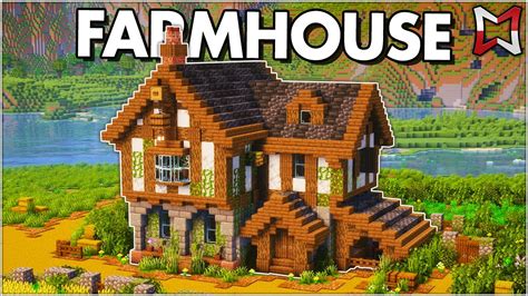 How To Build A Medieval Farmhouse In Minecraft (Tutorial) - YouTube