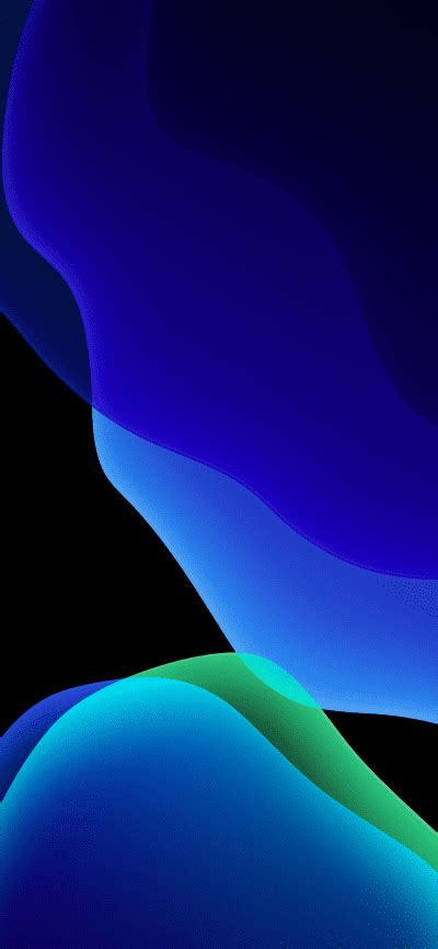 iOS 13 Official Stock Wallpaper (Ultra HD) – Blue Dark - Wallpapers Central