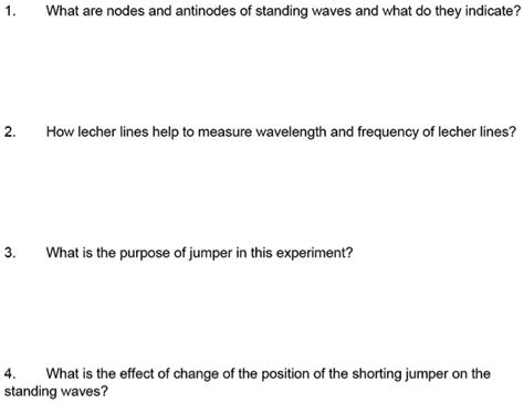 SOLVED: in text please for word doc . 1. What are nodes and antinodes ...