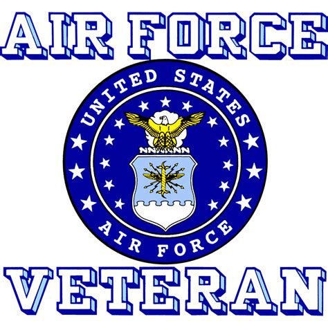 Air Force Veteran With Crest 3.5" Clear Decal | USAMM