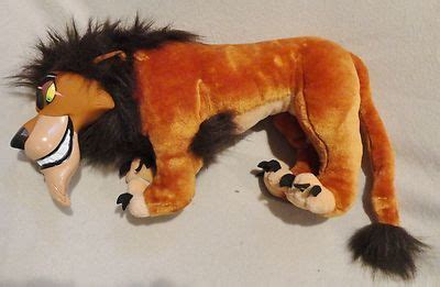 Disney The Lion King SCAR Plush w/ Vinyl Face by Applause Very Rare ...