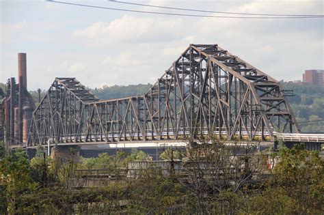 Industrial History: 1917 NS/Wheeling-Pittsburgh Steel Bridge over Ohio River at Steubenville ...