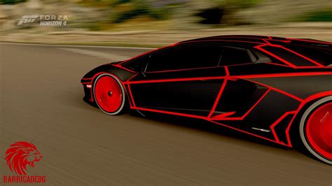 Tron Lamborghini Red