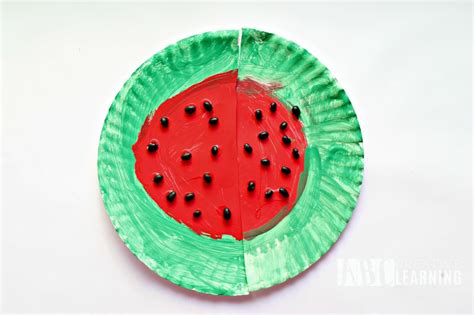 Easy Paper Plate Watermelon Kids Craft Perfect For Summer