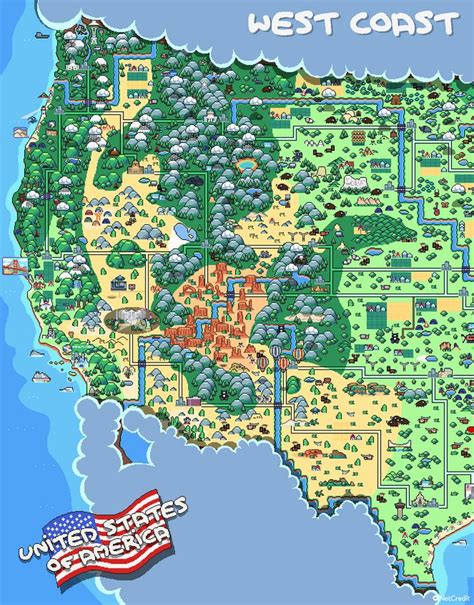 8 Bit pixel map of United states of America - Album on Imgur | Pixel art games, Pixel, Usa map