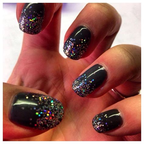 Black glitter | Nails, Black glitter, Glitter