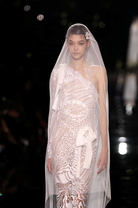 See Rita Ora's Sheer Lace Wedding Dress by Tom Ford | POPSUGAR Fashion UK