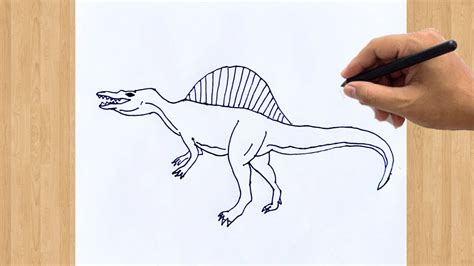 Easy How To Draw Dinosaur Spinosaurus Easy Drawings Dibujos | Images ...