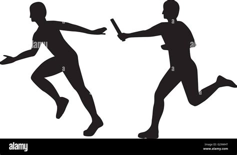 Relay people passing baton Stock Vector Image & Art - Alamy