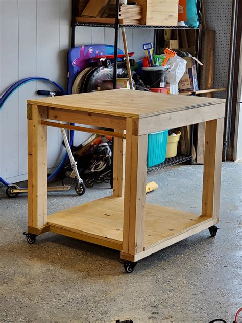 Easy DIY Garage Workbench with modifications | Ana White