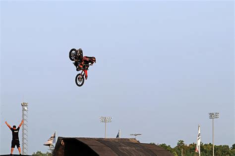 Dirt Bike Stunts - In The Air XVIII Photograph by Debbie Oppermann - Fine Art America