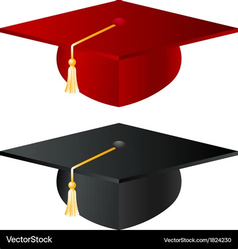 Graduation school hat Royalty Free Vector Image