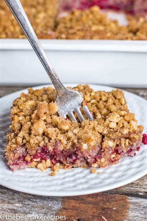 Raspberry Coffee Cake Recipe {with Crumb Streusel Topping}