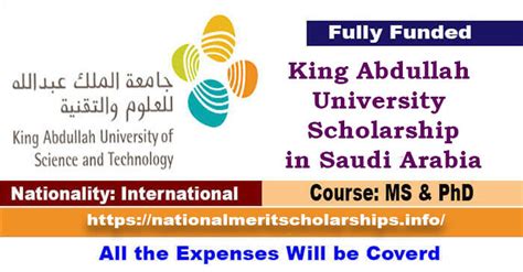 King Abdullah University Scholarship 2024-25 in Saudi Arabia [Fully Funded]