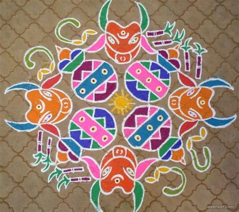 pongal kolams | Rangoli designs, Free hand rangoli design, Rangoli ...