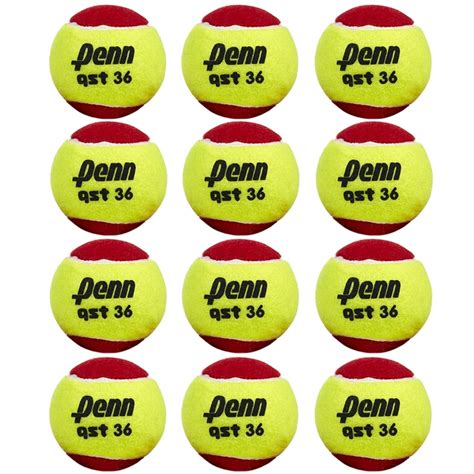 Penn QST 36 Low Compression 12 Pack Tennis Balls