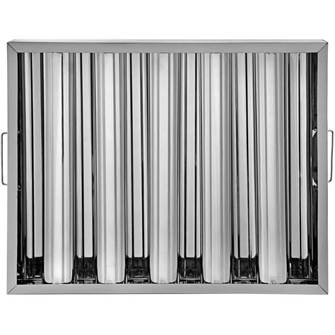 VEVOR Hood Filters, 19.5W x 15.5H Inch, Pack of 6, 430 Stainless Steel, 5 Grooves Commercial ...