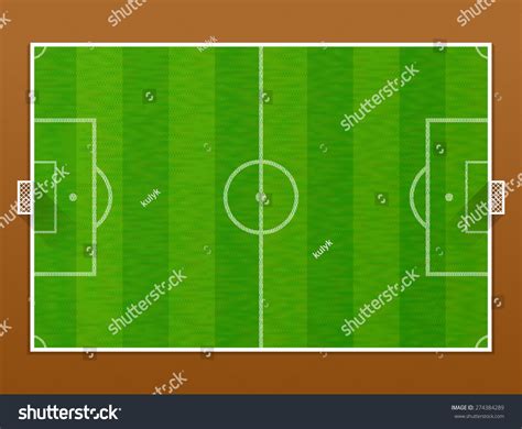 Top View Soccer Pitch Association Football Stock Vector (Royalty Free) 274384289 | Shutterstock