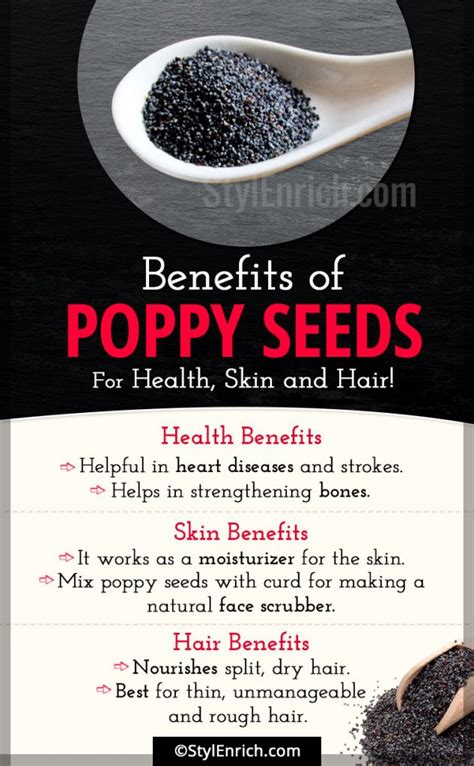 Poppy Seeds Benefits and Nutrition Facts for Hair, Skin and Health!