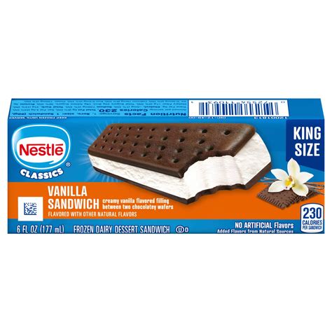 Nestle King Size Vanilla Sandwich - Shop Cones & Sandwiches at H-E-B