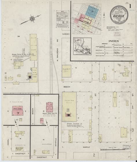 Map, Available Online, Louisiana, Arcadia | Library of Congress