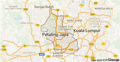 Map of Petaling Jaya, Selangor, Malaysia | Map, Petaling jaya, Selangor