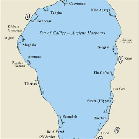 Bethsaida Map Sea Of Galilee