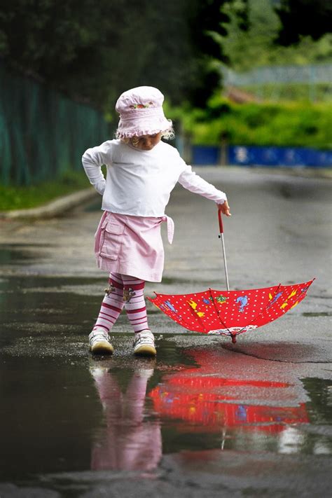 The Umbrella Girl | I love rain, Red umbrella, Umbrella