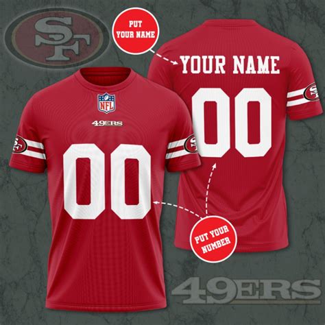 San Francisco 49ers Custom Jersey NFL Personalized Shirt NFL | Etsy