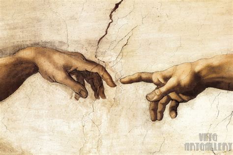 Michelangelo Buonarroti : Hand van God De schepping van Adam - Etsy ...