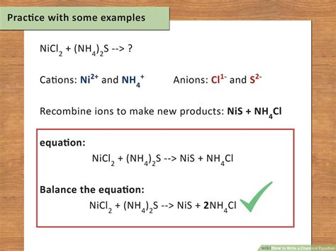 Smart Examples Of Word Equations In Chemistry Write A Balanced Equation ...