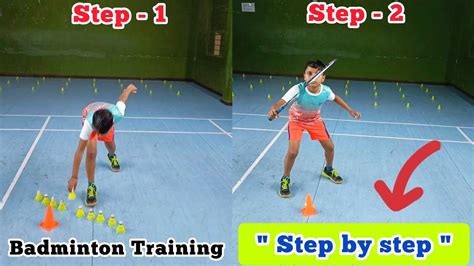 " Step By Step " Badminton Training 🔴 Overhead 🔴 Beginners Badminton ...