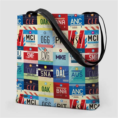 Tote Bag - USA airports codes - Airportag