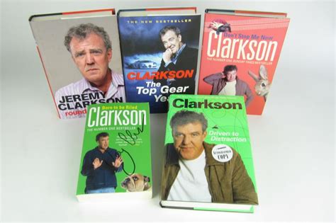 CLARKSON; Five books related to Jeremy Clarkson (two with Jeremy Clarkson signatures). - Price ...