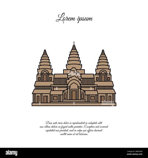 Angkor wat in siem reap Stock Vector Images - Alamy