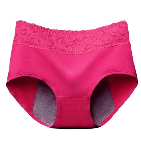 Menstrual Period Underwear Women Cozy Lace Panties 2019 Ladies Seamless Physiological Leakproof ...