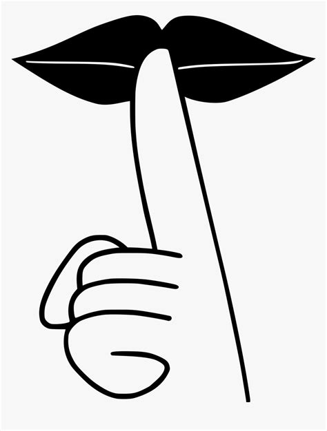 Shhh Sign - Shh Clipart, HD Png Download , Transparent Png Image - PNGitem