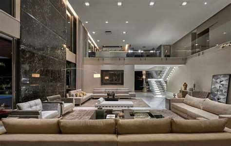 Modern Luxury Homes on Instagram: “L Couch & Spacious Living Room. [MLH]” | Mansion interior ...