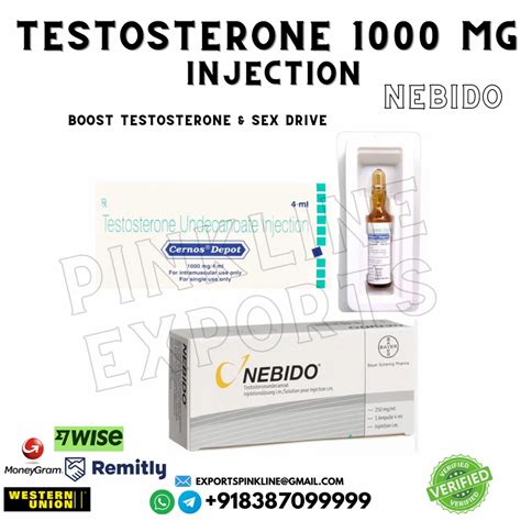 Nebido Injection 1000 Mg, Packaging Size: Box, Dose: 4 Ml at Rs 1200 ...