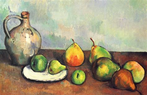 Still life, pitcher and fruit Artist: Paul Cezanne Completion Date ...