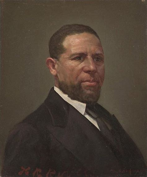 Hiram Revels, an educator and minister who served as chaplain for a black regiment in the Civil ...