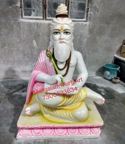 White Marble Maharishi Valmiki Statue, For Temple, Size: 2 Feet at Rs ...