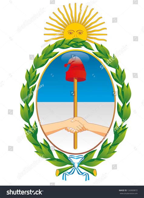 Vector Coat Of Arms Of Argentina - 126900872 : Shutterstock