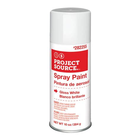 Project Source Gloss White Spray Paint (Actual Net Contents: 10-oz) at Lowes.com