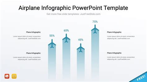 Free Airplane Infographic PowerPoint Template | Just Free Slide