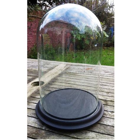 Clear Glass Large Dome Display with Ceramic Base – www.PartyMill.com