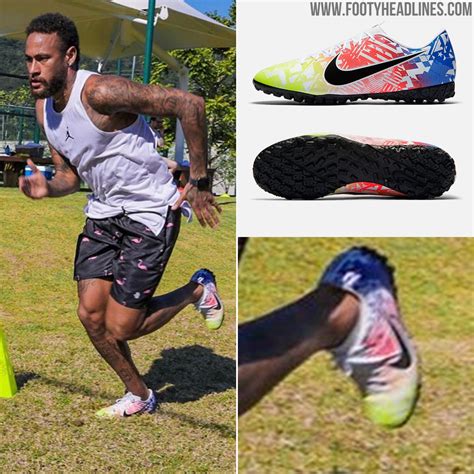 Neymar Wears €60 Version of His Signature Boots as He Trains in Brazil ...